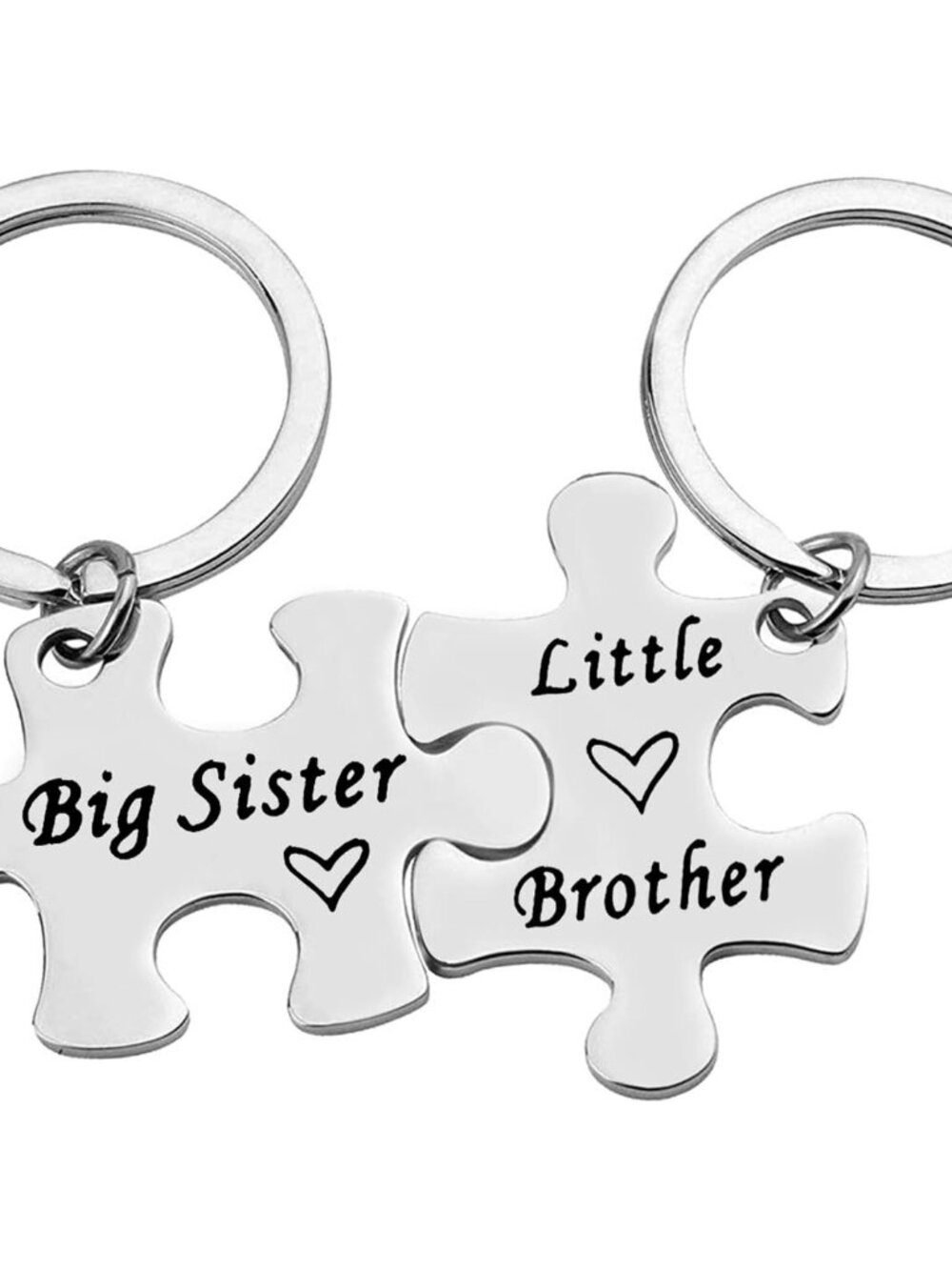 Sister Brother Keychain Set Brother and Sister Gifts for Little Brother Big Sist